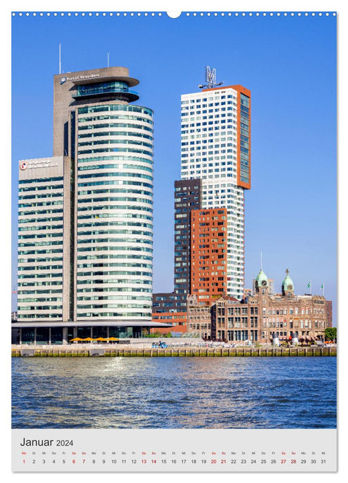 ROTTERDAM impressions by day and night (CALVENDO Premium Wall Calendar 2024) 