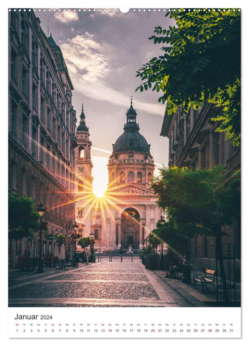 Die schönsten Orte vom Balaton nach Budapest (CALVENDO Wandkalender 2024)