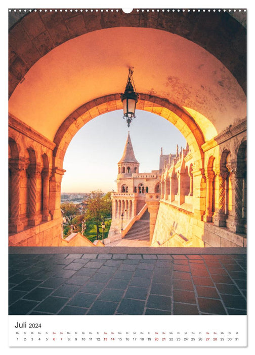 Die schönsten Orte vom Balaton nach Budapest (CALVENDO Premium Wandkalender 2024)