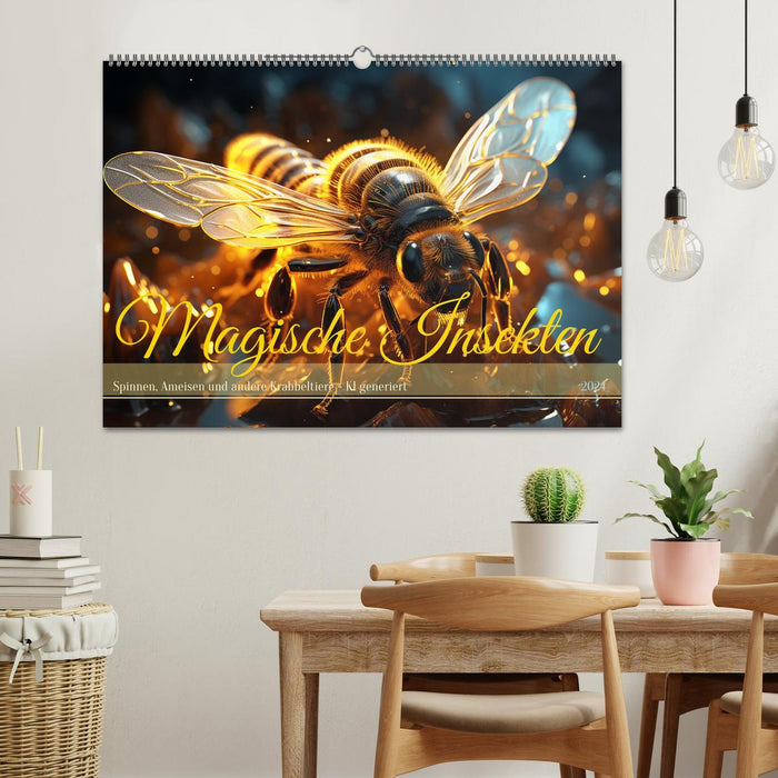 Insectes magiques (Calendrier mural CALVENDO 2024) 