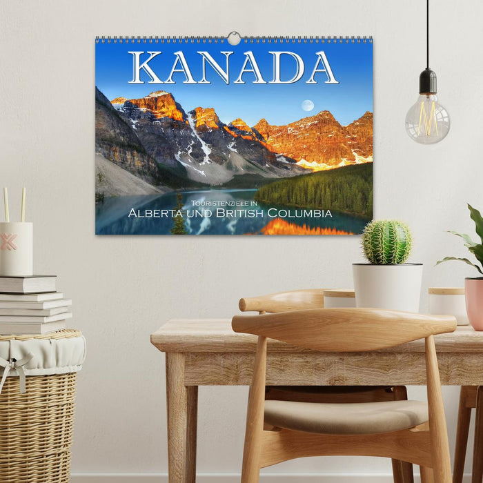 Kanada, Touristenziele in Alberta und British Columbia (CALVENDO Wandkalender 2024)