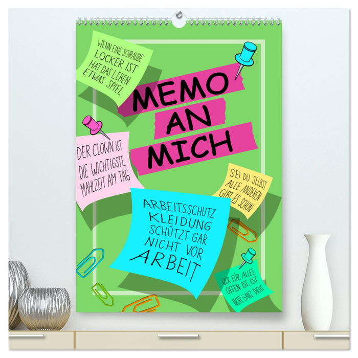 Mémo pour moi (Calendrier mural CALVENDO Premium 2024) 