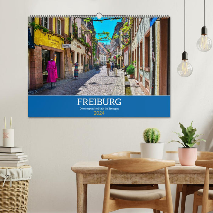 Freiburg - Die entspannte Stadt im Breisgau (CALVENDO Wandkalender 2024)
