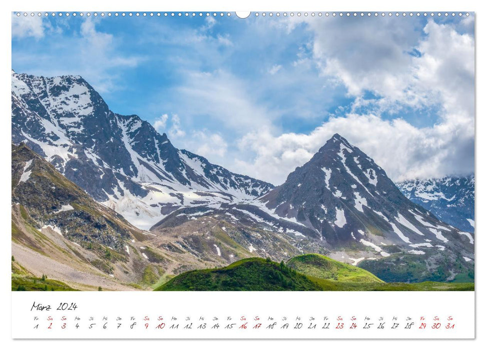 Die Route der Großen Alpen - Das Guisane-Tal und Briançonnais (CALVENDO Premium Wandkalender 2024)