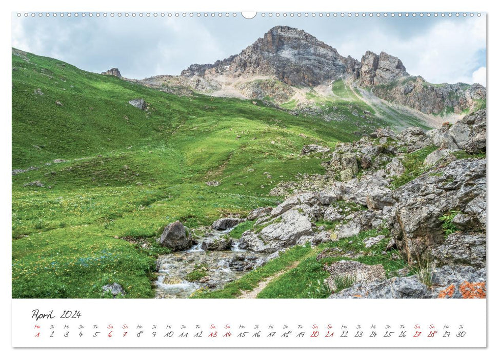 Die Route der Großen Alpen - Das Guisane-Tal und Briançonnais (CALVENDO Premium Wandkalender 2024)