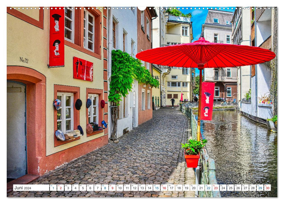 Freiburg - Die entspannte Stadt im Breisgau (CALVENDO Premium Wandkalender 2024)