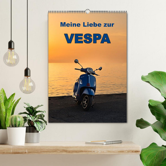 Die Liebe zur Vespa (CALVENDO Wandkalender 2024)