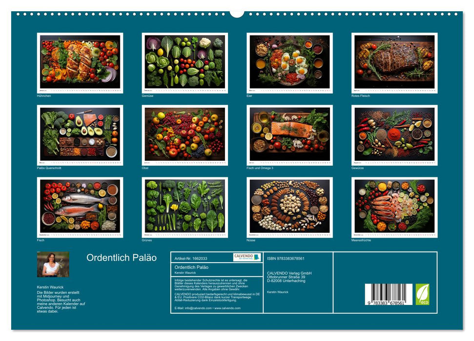 Neatly Paleo (CALVENDO Premium Wall Calendar 2024) 