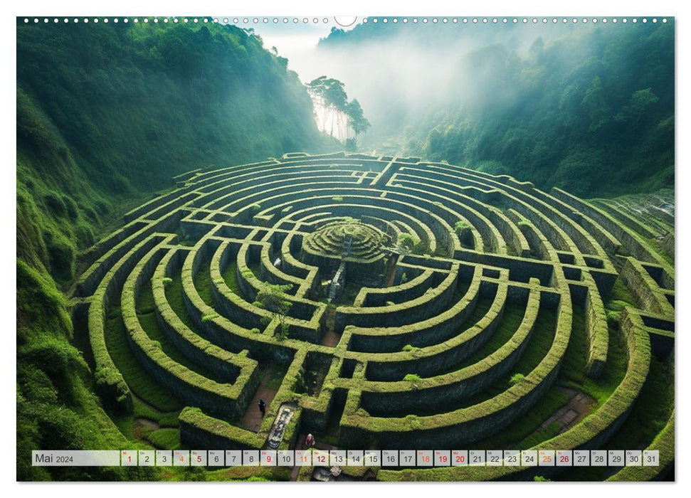 Labyrinth Universum (CALVENDO Wandkalender 2024)