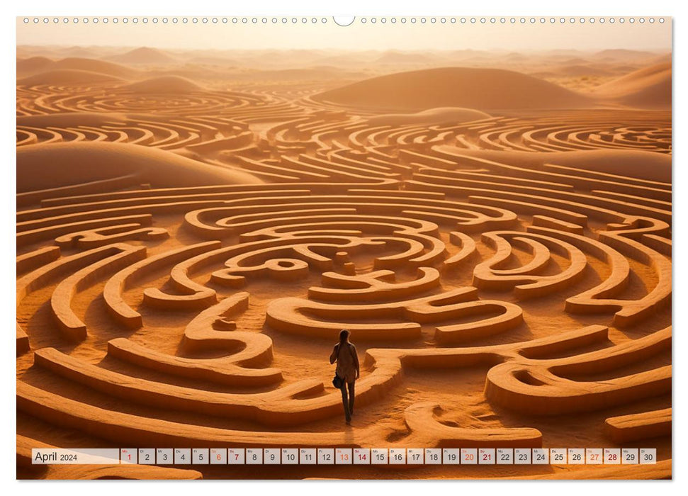 Labyrinth Universum (CALVENDO Premium Wandkalender 2024)