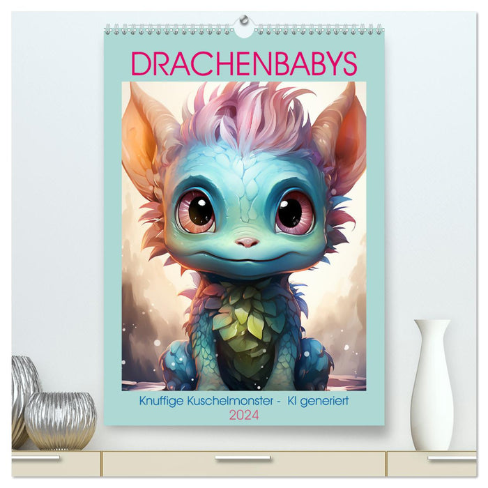 Baby Dragons (CALVENDO Premium Wall Calendar 2024) 