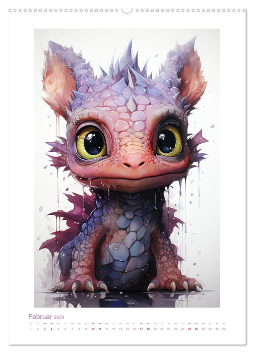 Baby Dragons (CALVENDO Premium Wall Calendar 2024) 