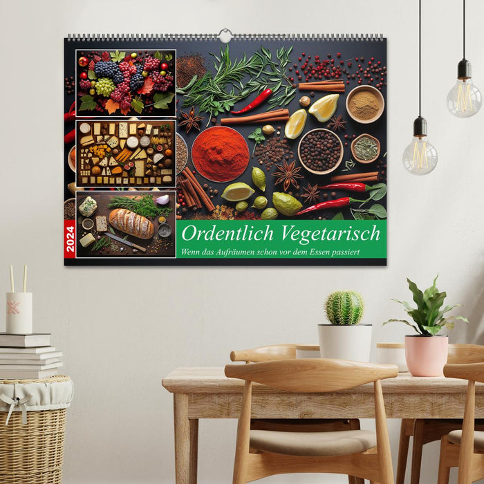 Ordentlich Vegetarisch (CALVENDO Wandkalender 2024)