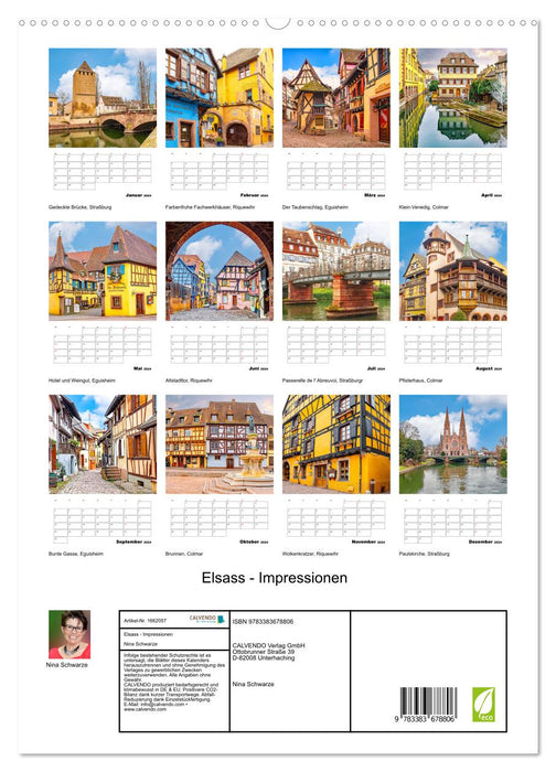 Alsace - Impressions (CALVENDO Premium Wall Calendar 2024) 