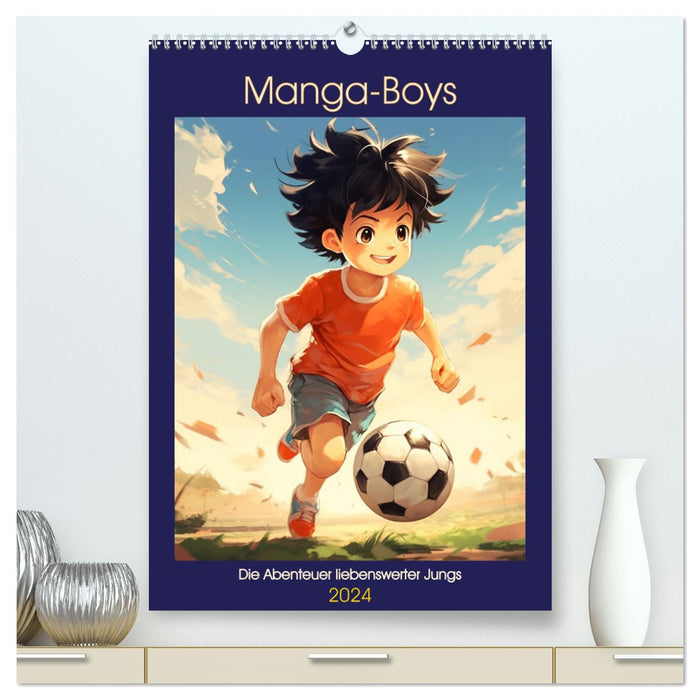 Manga-Boys. Die Abenteuer liebenswerter Jungs (CALVENDO Premium Wandkalender 2024)