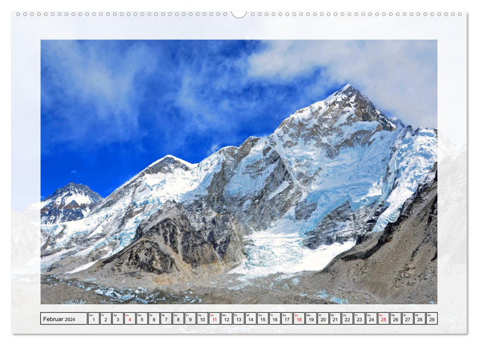 Géants des montagnes du NÉPAL dans le magnifique Himalaya (calendrier mural CALVENDO 2024) 