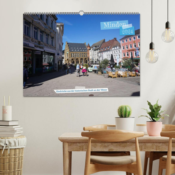 Minden - impressions from the historic city on the Weser (CALVENDO wall calendar 2024) 