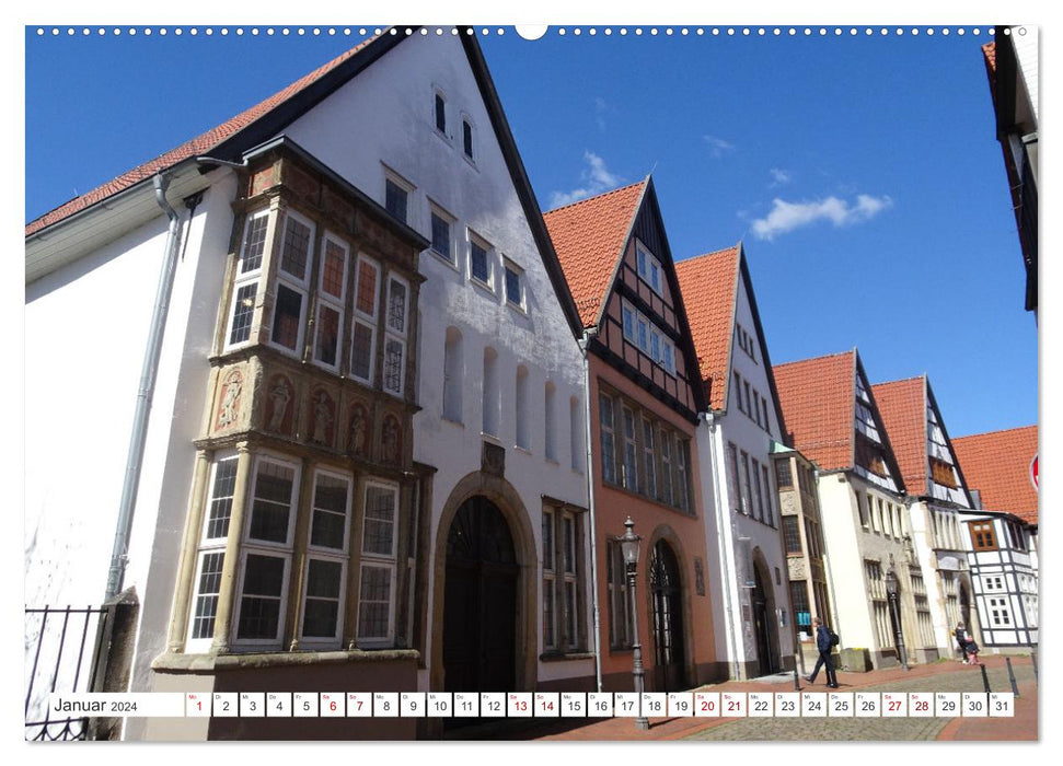 Minden - Eindrücke aus der historischen Stadt an der Weser (CALVENDO Wandkalender 2024)