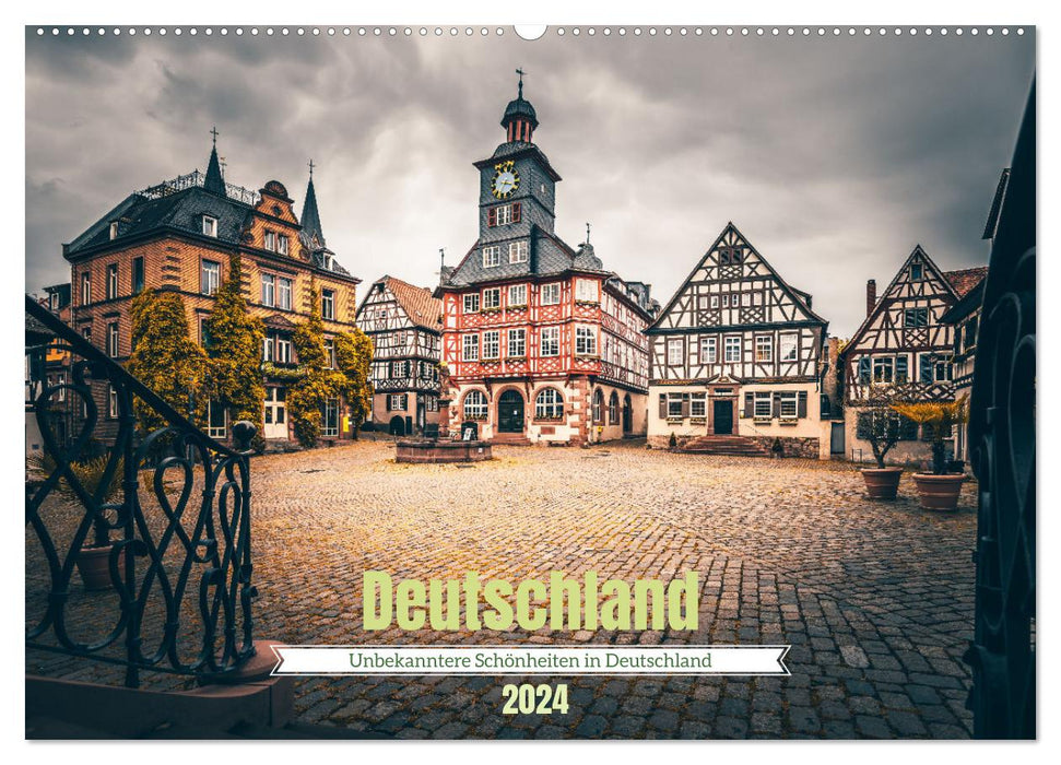 Unbekanntere Schönheiten in Deutschland (CALVENDO Wandkalender 2024)
