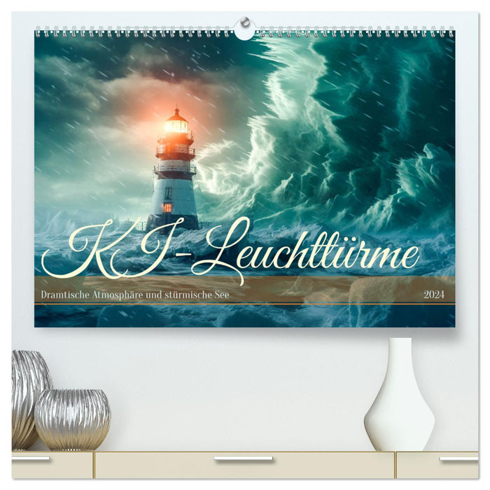 KI-Leuchttürme (CALVENDO Premium Wandkalender 2024)