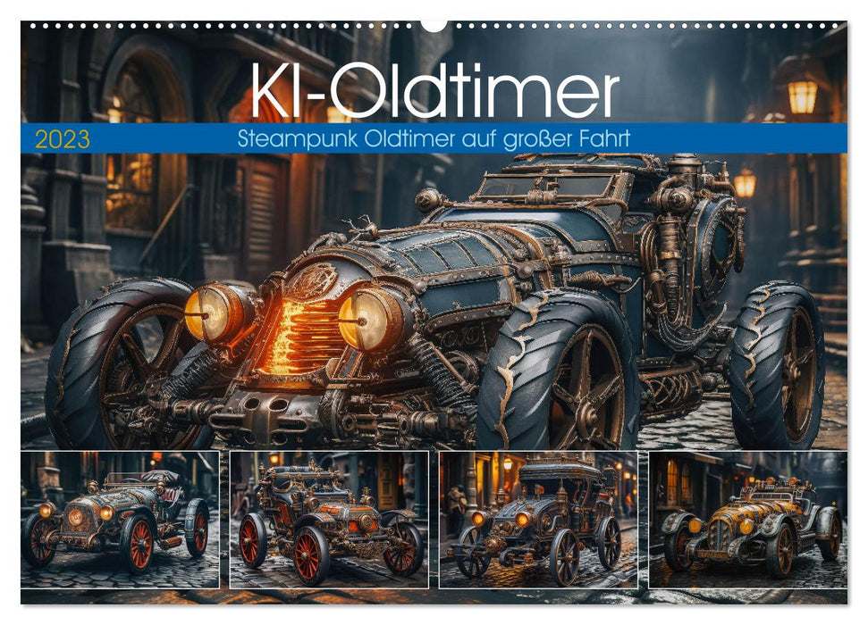 KI-Oldtimer (CALVENDO Wandkalender 2024)
