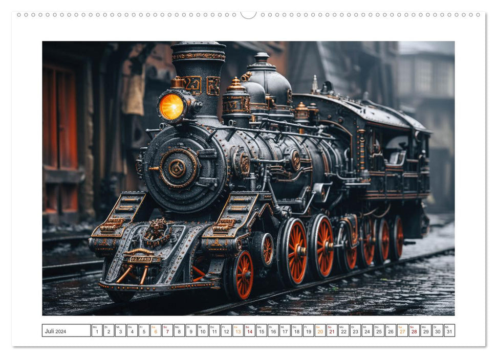 KI-Lokomotiven (CALVENDO Premium Wandkalender 2024)