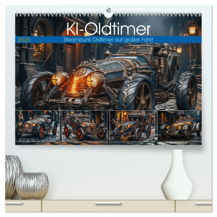 KI-Oldtimer (CALVENDO Premium Wandkalender 2024)