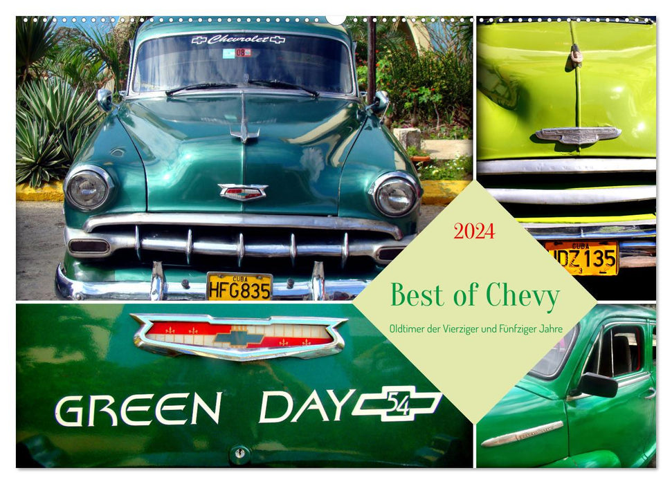 Best of Chevy - Oldtimer der Vierziger und Fünfziger Jahre (CALVENDO Wandkalender 2024)