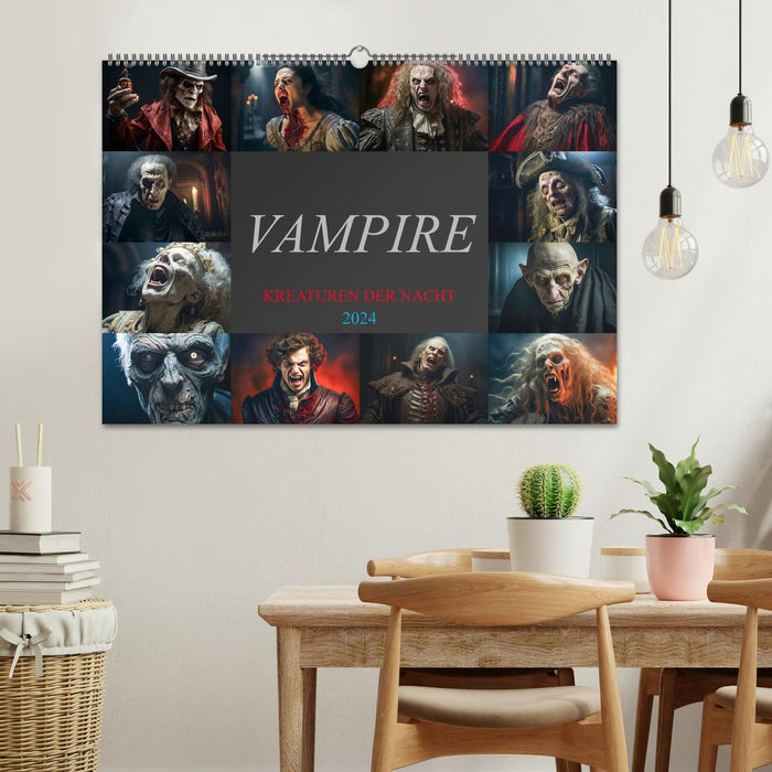 Vampire - Kreaturen der Nacht (CALVENDO Wandkalender 2024)