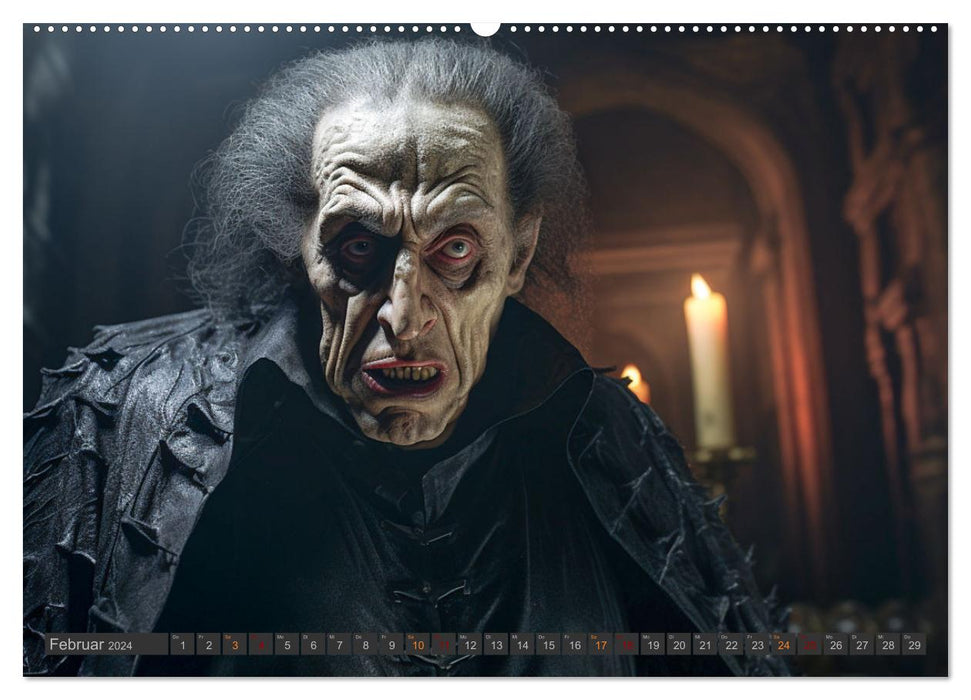 Vampire - Kreaturen der Nacht (CALVENDO Premium Wandkalender 2024)