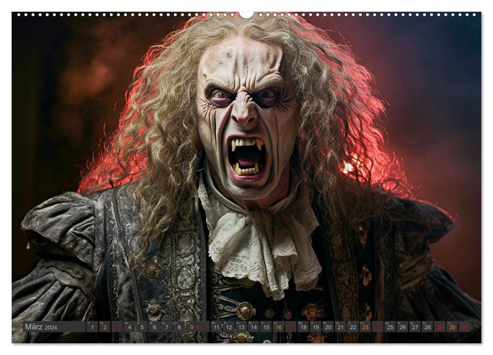 Vampire - Kreaturen der Nacht (CALVENDO Premium Wandkalender 2024)