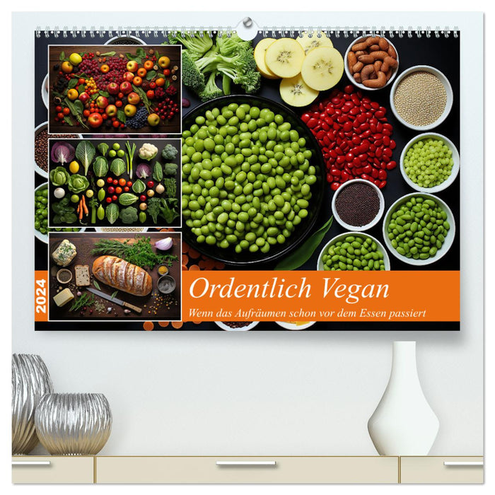 Ordentlich Vegan (CALVENDO Premium Wandkalender 2024)