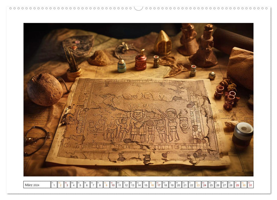 Magische Schatzkarten (CALVENDO Wandkalender 2024)