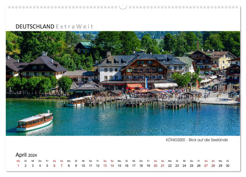 Weißblaue Impressionen vom KÖNIGSSEE Panoramabilder (CALVENDO Wandkalender 2024)