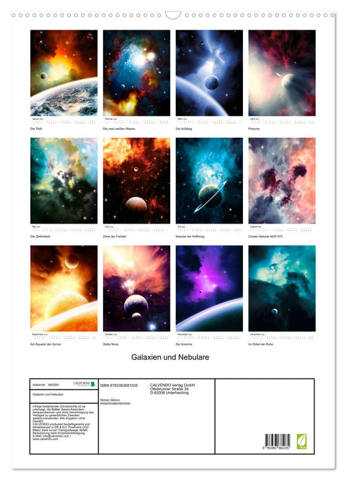 Galaxien und Nebulare (CALVENDO Wandkalender 2024)