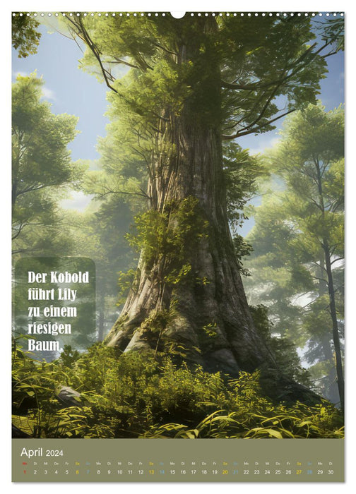 Lily et l'arbre à souhaits (Calvendo Premium Wall Calendar 2024) 