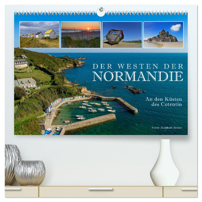 L'Ouest de la Normandie - Sur les Côtes du Cotentin (Calendrier mural CALVENDO Premium 2024) 