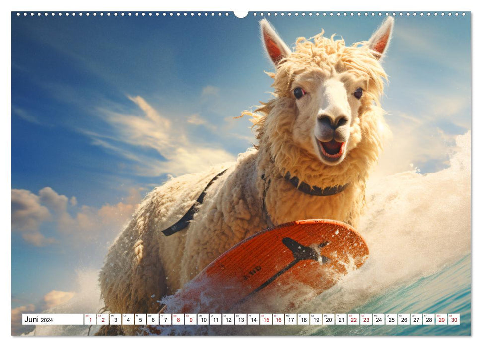 Sonnige Schnappschüsse - Ein Jahr voller fröhlicher Tiere (CALVENDO Wandkalender 2024)