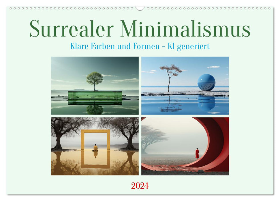 Minimalisme surréaliste (calendrier mural CALVENDO 2024) 