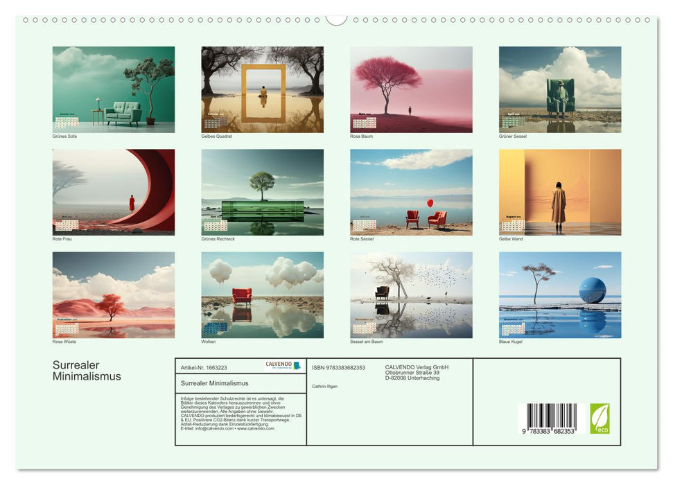 Surrealer Minimalismus (CALVENDO Premium Wandkalender 2024)