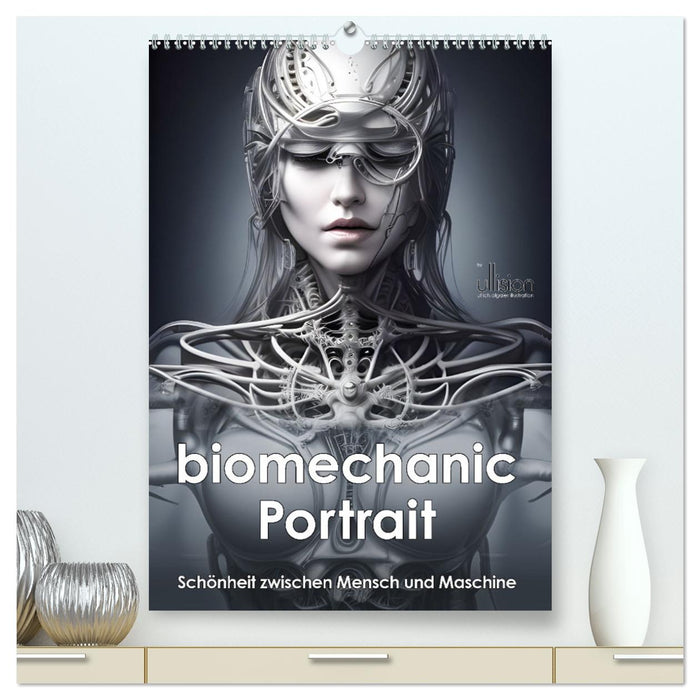 Biomechanic Portrait - Schönheit zwischen Mensch und Maschine (CALVENDO Premium Wandkalender 2024)