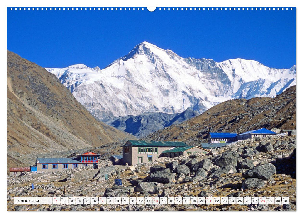 Grandioser Himalaya, Bergriesen in Nepal (CALVENDO Premium Wandkalender 2024)