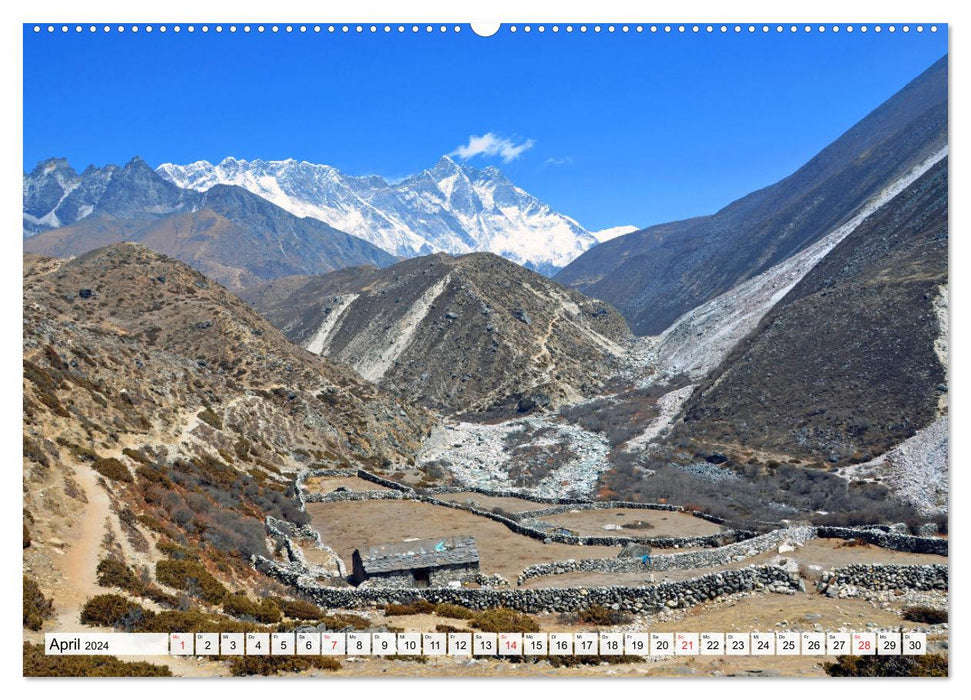 Grandioser Himalaya, Bergriesen in Nepal (CALVENDO Premium Wandkalender 2024)