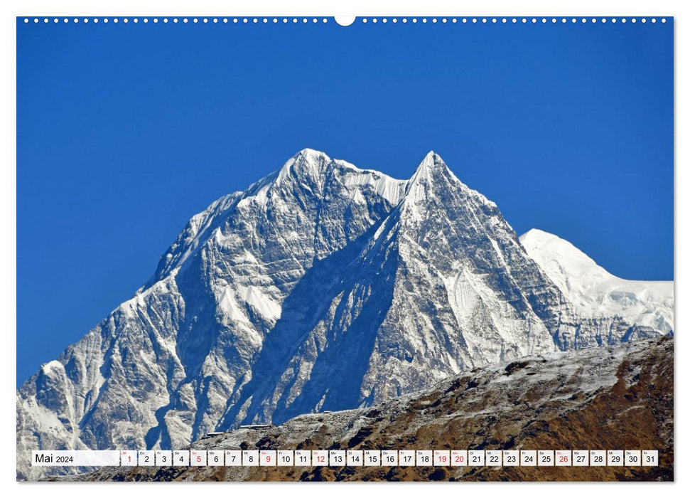 Grandioser Himalaya, Bergriesen in Nepal (CALVENDO Premium Wandkalender 2024)