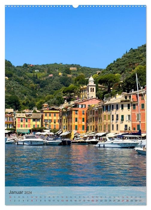 Portofino - Im Herzen der italienischen Riviera!! (CALVENDO Premium Wandkalender 2024)