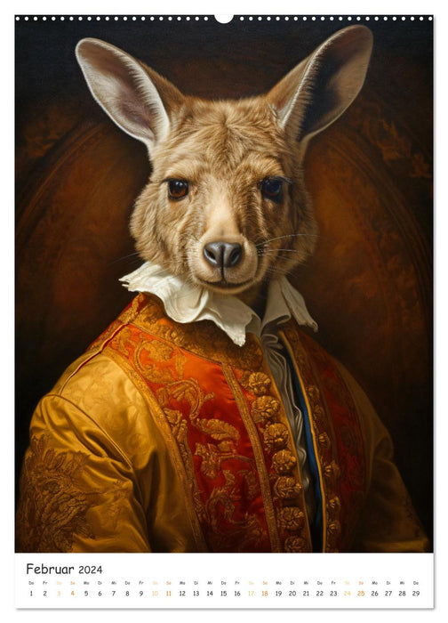 Tierische Kunst - Eine Sammlung von Renaissance-Gemälden mit tierischen Motiven (CALVENDO Wandkalender 2024)
