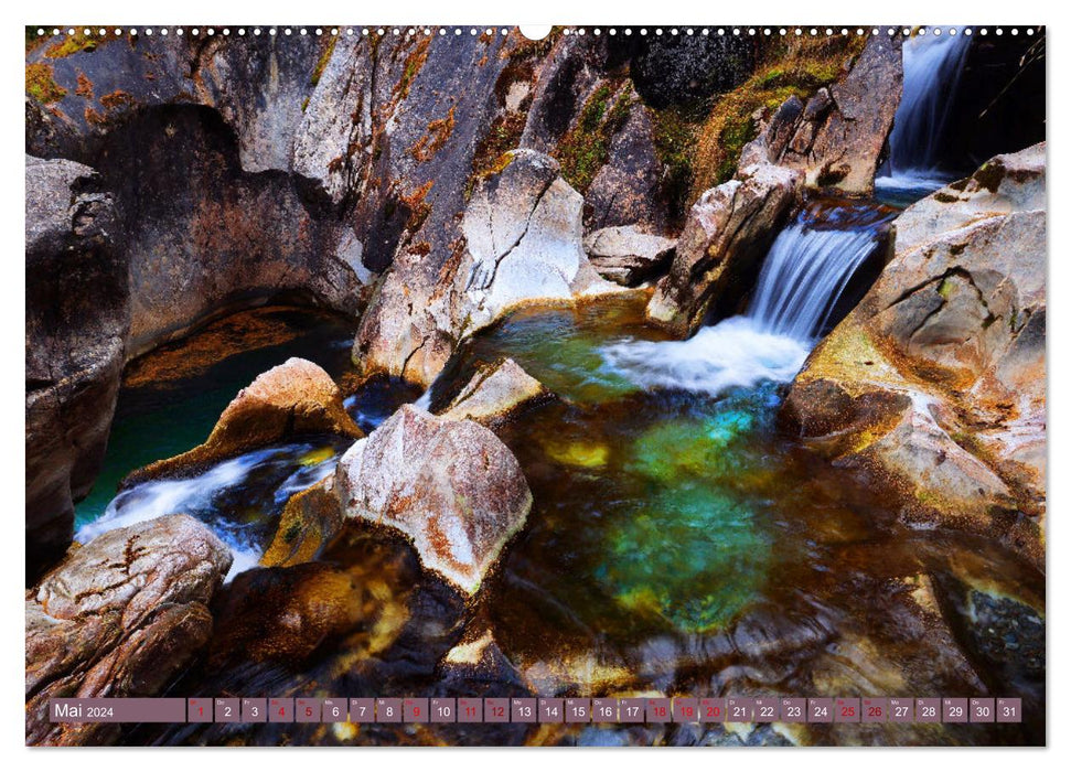 Naturschauspiel Zillertaler Wasser (CALVENDO Wandkalender 2024)