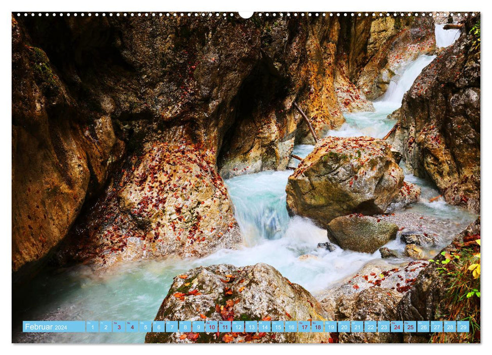 Spectacle naturel Eau du Zillertal (calendrier mural CALVENDO Premium 2024) 