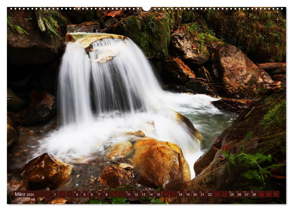 Naturschauspiel Zillertaler Wasser (CALVENDO Premium Wandkalender 2024)