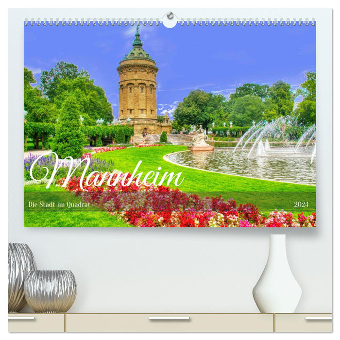 Mannheim - La ville sur une place (Calendrier mural CALVENDO Premium 2024) 